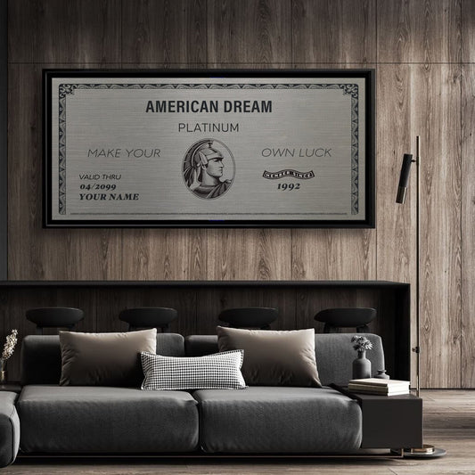 Personalized Canvas American Express Card | Wall Art | 3D Canvas | Frames