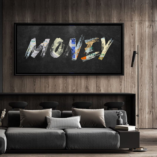 Money on my Mind | Wall Art | 3D Canvas | Frames