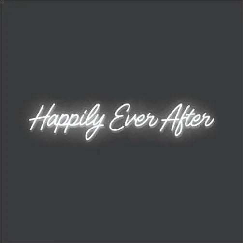 Happily Ever After Wedding Neon Sign