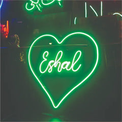 Custom Heart Name Neon Sign