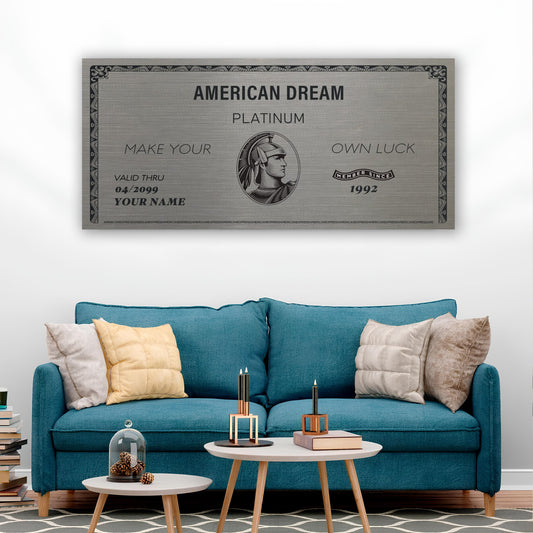 Personalized Canvas American Express Card | Wall Art | 3D Canvas | Frames