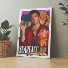 Scarface Al Pacino 2 | Wall art | 3D Canvas | Wooden Frames